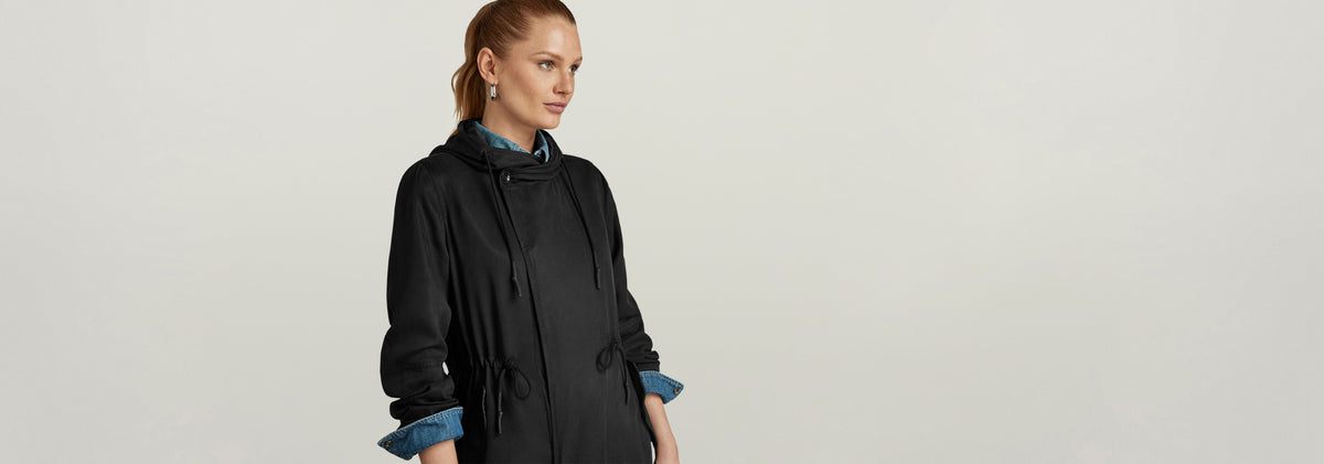 Parka Fluid Fishtail Hooded