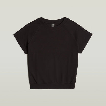 La camiseta Raglan tiene un corte recto con mangas de casquillo y cuello redondo. Cuello redondo 100 % algodón,Elástico cómodo,Material ligero Dk Black