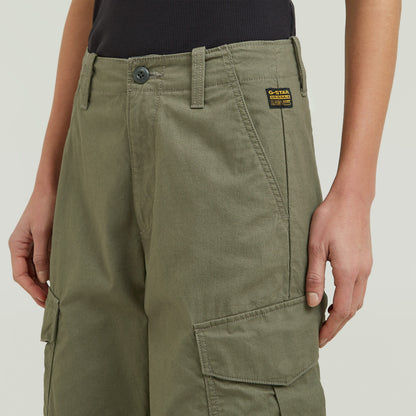 Holt loose fit cargo pants featuring a relaxed fit, mid-rise design, and multiple practical pockets.
