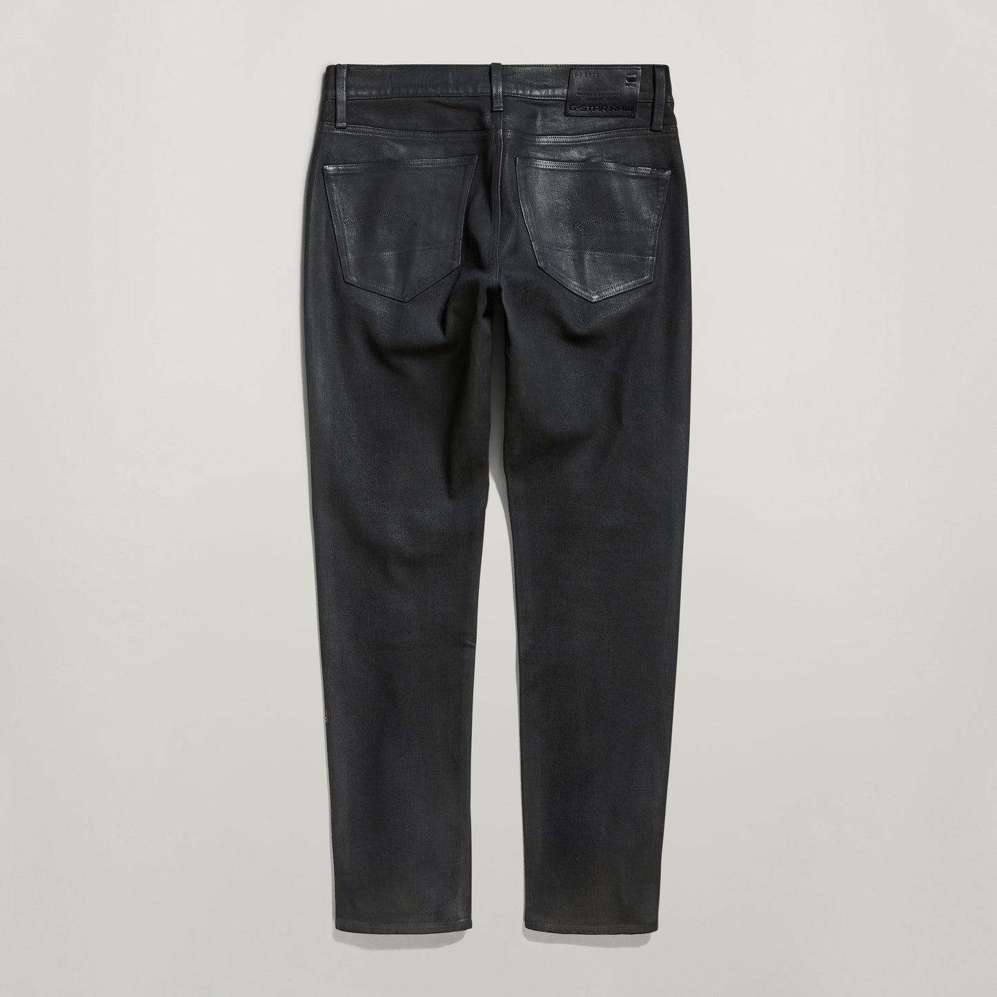 G-Star 3301 slim jeans view from the back showcasing their five-pocket design and sleek fit.