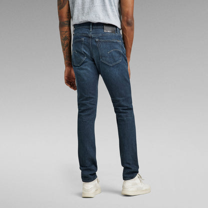 G-Star 3301 slim jeans view from the back, showcasing the five-pocket design and stylish fit.