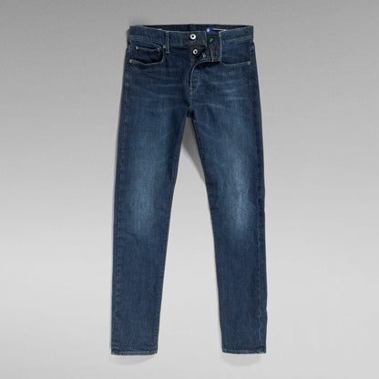 G-Star 3301 slim jeans, denim, five-pocket construction, medium rise, slim fit design.