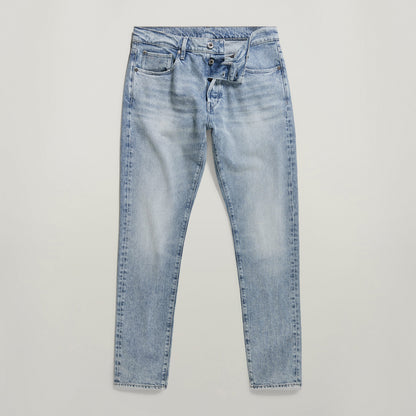 Jeans 3301 Slim de G-Star, estilo inspirado en el Oeste, bragueta de botones y corte ajustado, color azul vintage.