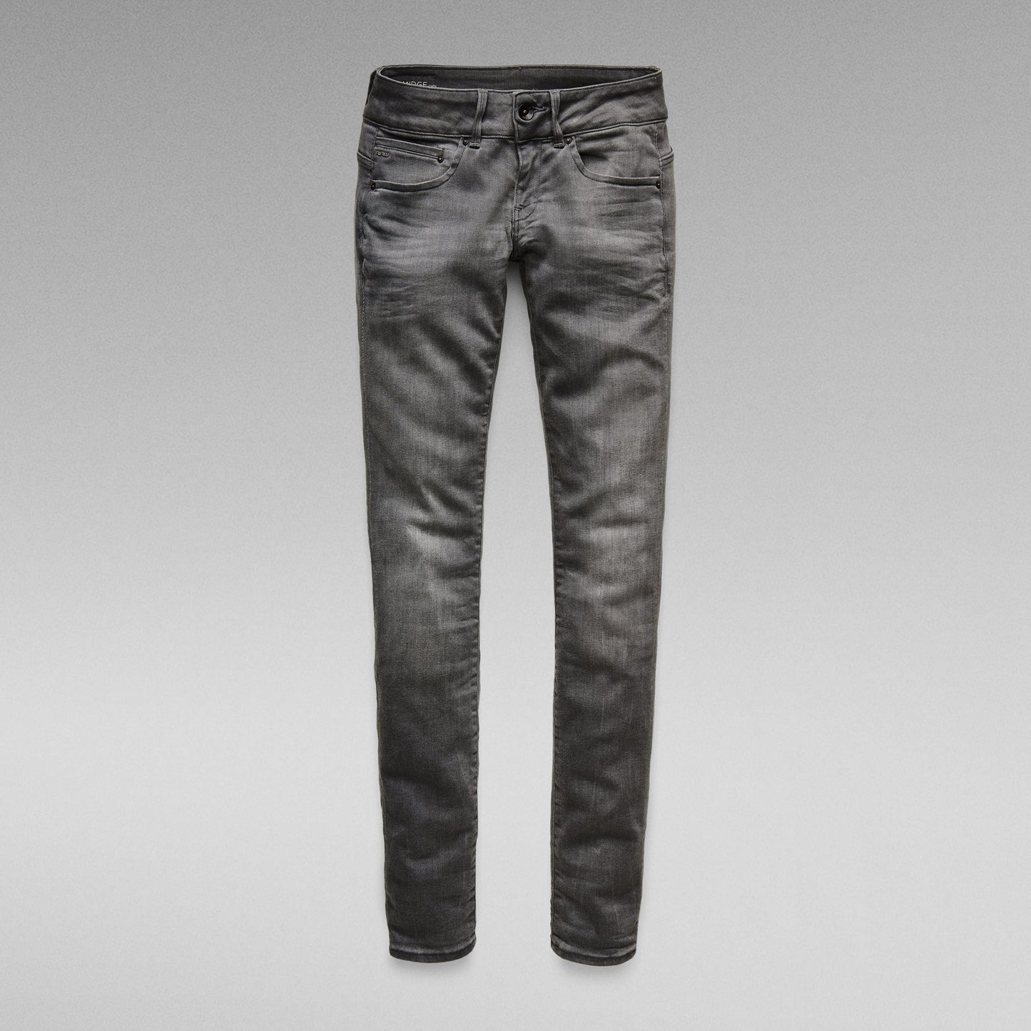 Midge Cody mid skinny jeans in grey denim with a mid waist and fitted design.