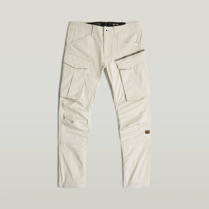 Pantalones Rovic Zip 3D tapered pants en color blanco con múltiples bolsillos y diseño regular tapered.