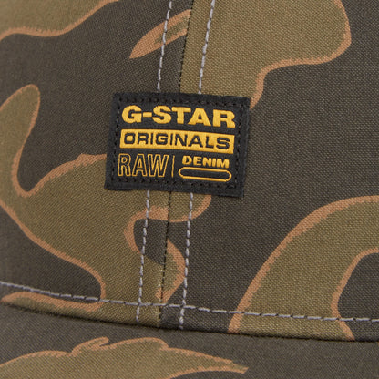 Gorra Originals Baseball con parche tejido de G-Star Originals en diseño de camuflaje.
