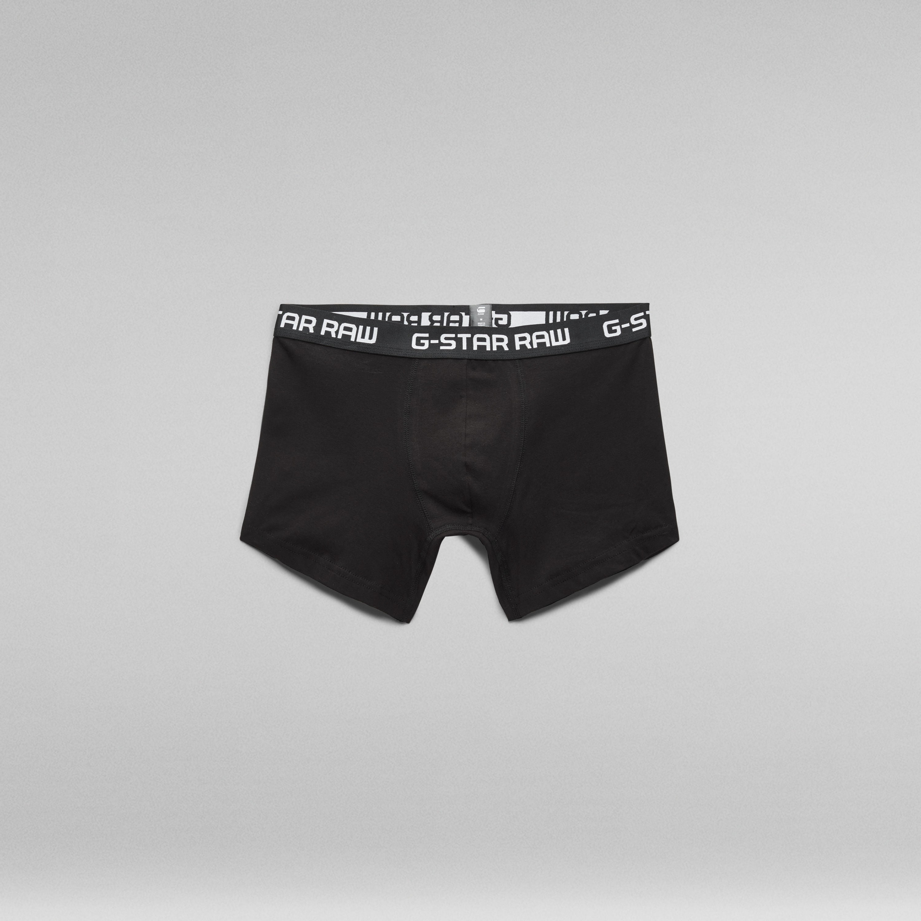 Bóxer clásico G Star paquete de tres en color negro con cinturilla con logo G-Star RAW.