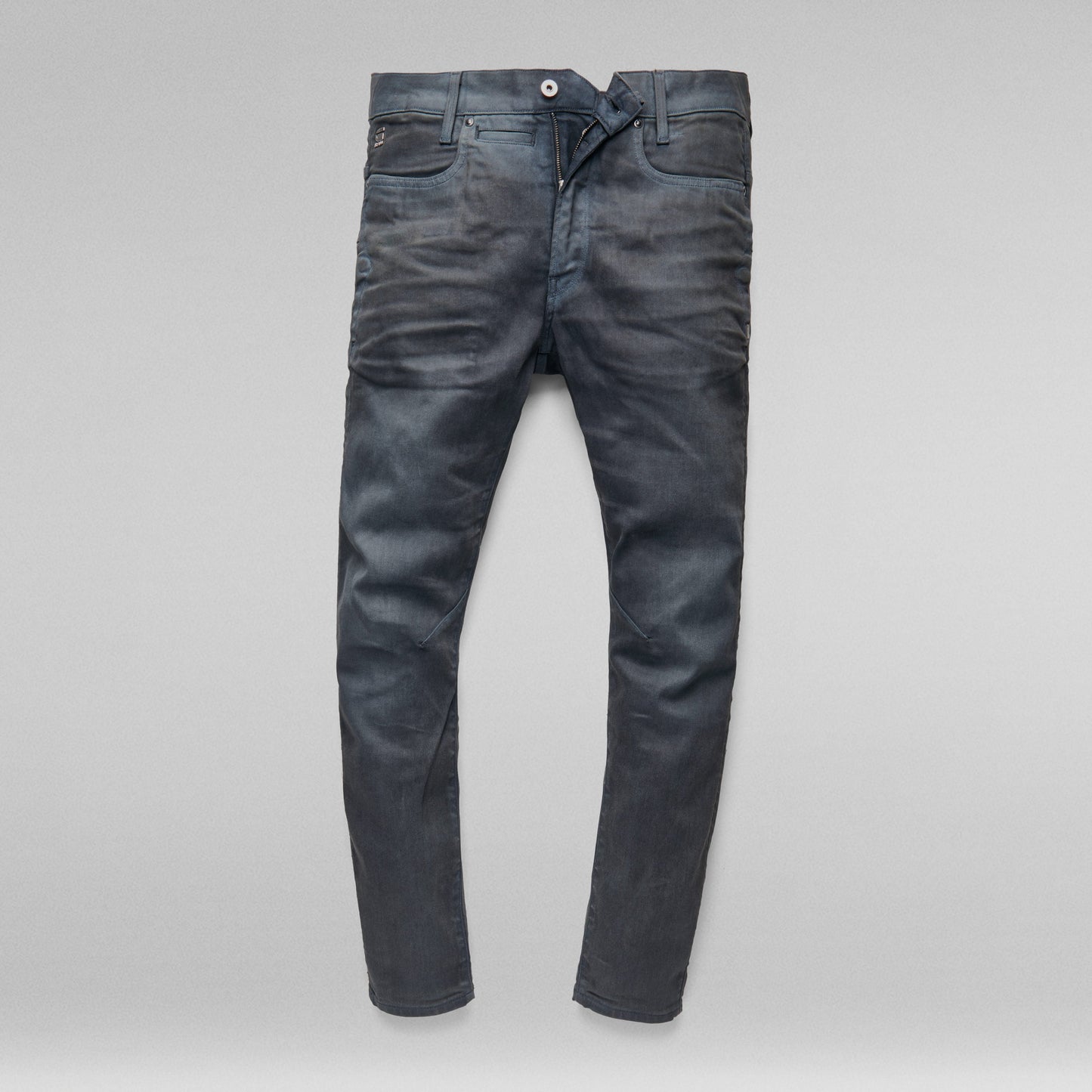 D-Staq slim fit jeans in dark wash, featuring nine pockets and a modern slim silhouette for enhanced mobility.