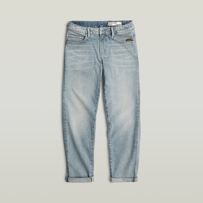 Jeans Kate boyfriend para mujer, de corte relajado con dobladillo plegado y diseño casual.