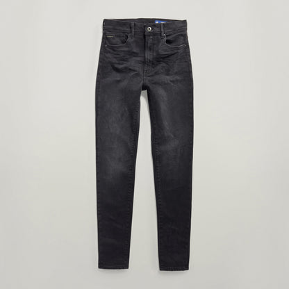 Jeans Kafey Ultra High Skinny en negro, modelo de ultra high skinny jeans for women, con pernera pitillo y talle superalto.
