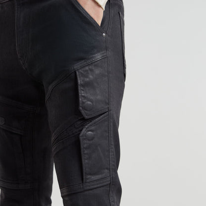 Jeans Airblaze 3D Skinny con corte pitillo y bolsillos de cierre a presión. 3D skinny jeans for women.