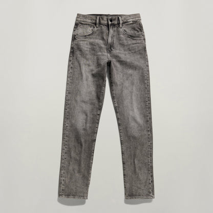 Jeans Virjinya Slim, high-waisted slim jeans with a fitted leg and above-ankle cut in grey color.