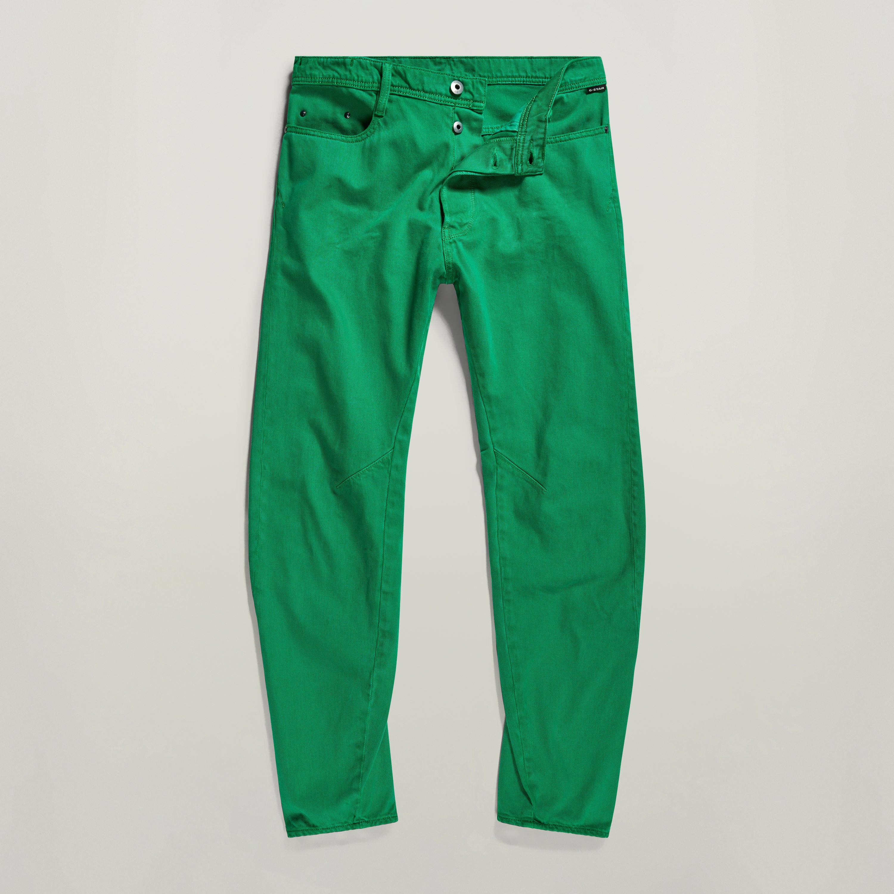 G-Star Arc 3D jeans en color verde, con diseño esculpido y corte ajustado.