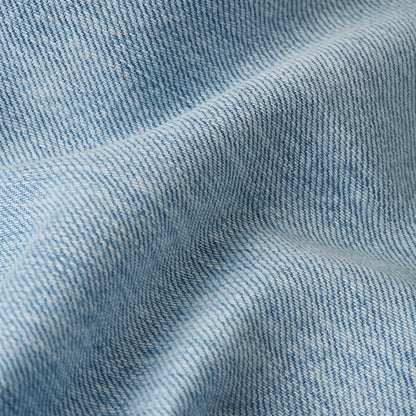 Close-up of denim fabric showcasing the texture of Dakota regular straight jeans.