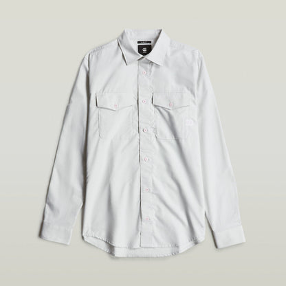 Camisa Marine Slim ajuste, camisa de corte ajustado con puños y bolsillos, 100% algodón, color multi.