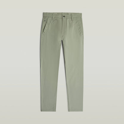 Bronson 3.0 slim fit chino pants in light green color with a tailored fit and multiple pockets.