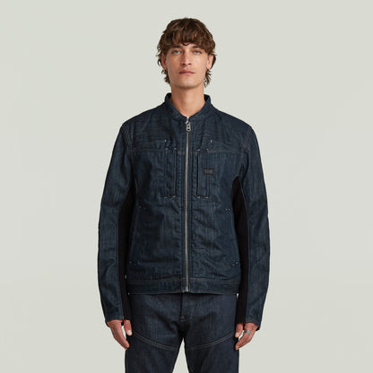 Chaqueta Biker Neo Raw, chaqueta biker de diseño minimalista, estilo moderno y elegante, cierre de cremallera.