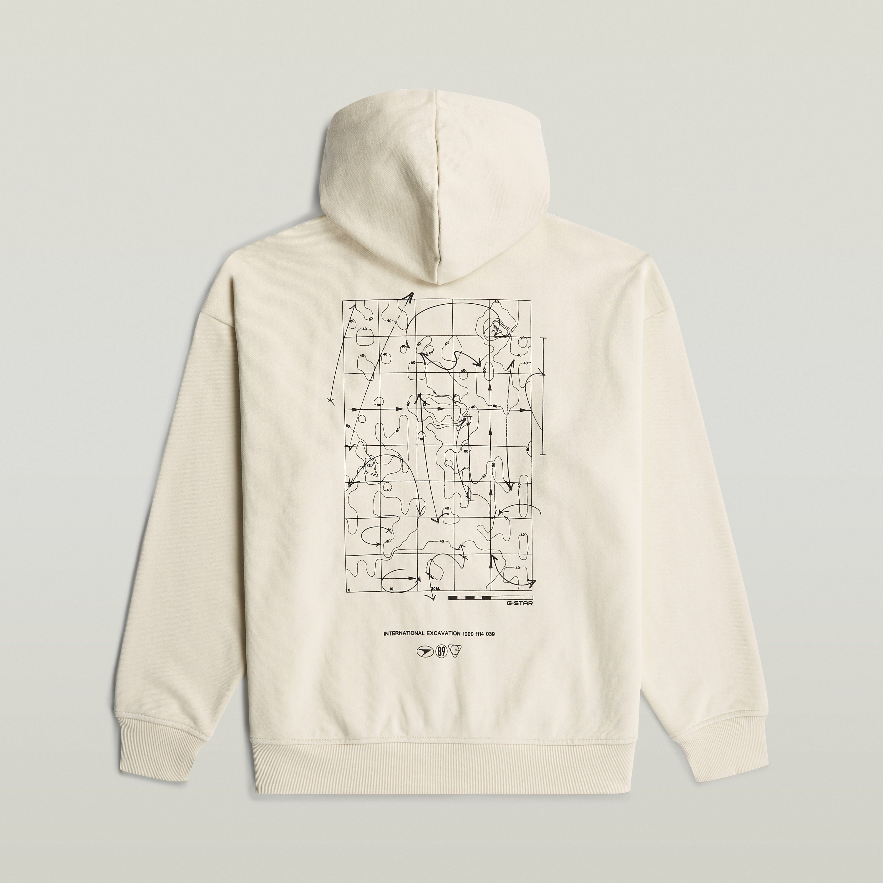 Sudadera Back Graphic Loose con Capucha y Cremallera El Back Graphic Loose Hooded Zip Sweater tiene fit holgado con capucha y cierre de cremallera, para un estilo relajado y casual.