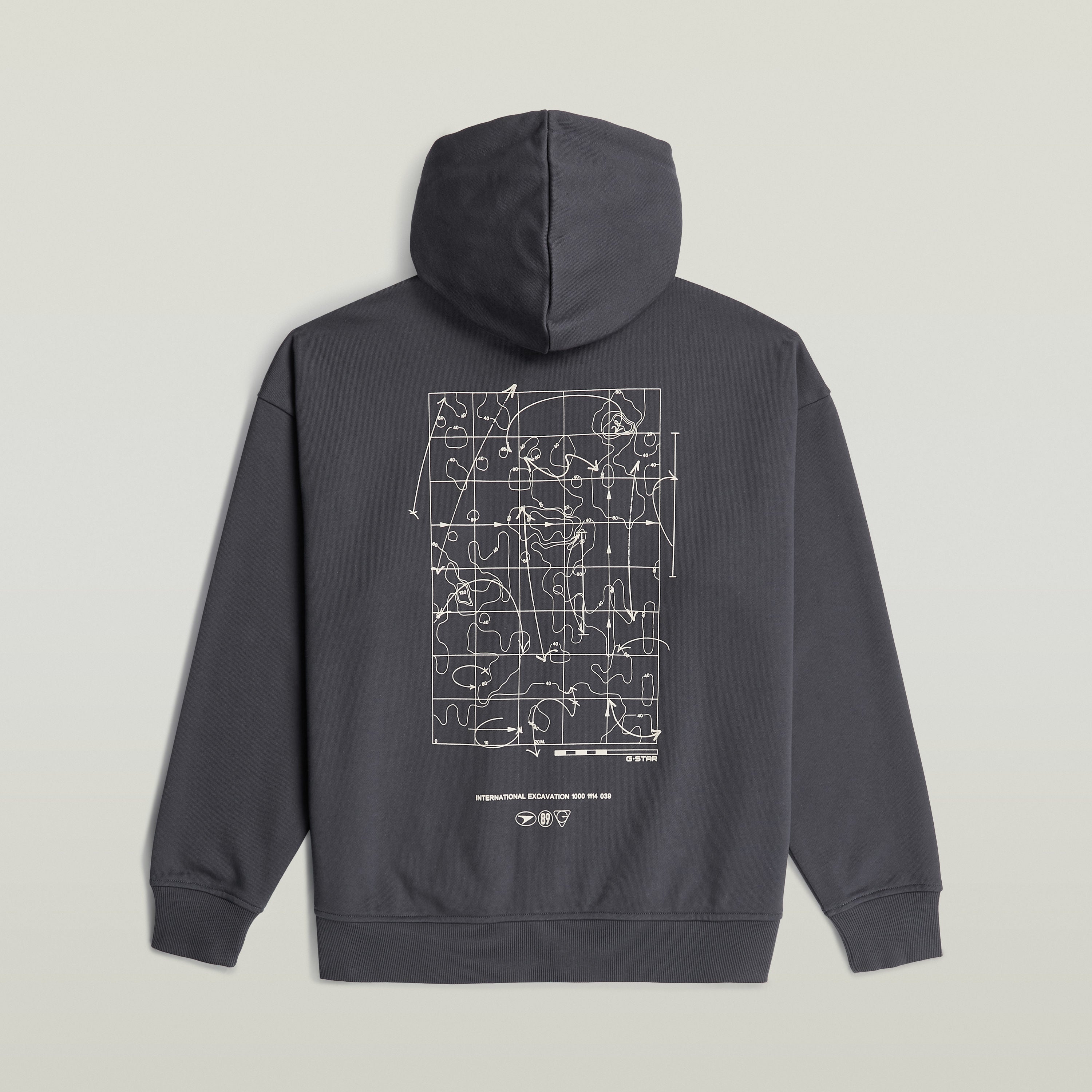 Sudadera Back Graphic Loose con Capucha y Cremallera El Back Graphic Loose Hooded Zip Sweater tiene fit holgado con cierre de cremallera y capucha, para un estilo casual y cómodo.