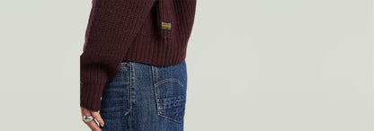 Cable Cropped Cardi Knit