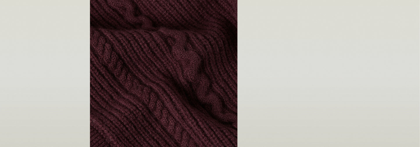 Cable Cropped Cardi Knit