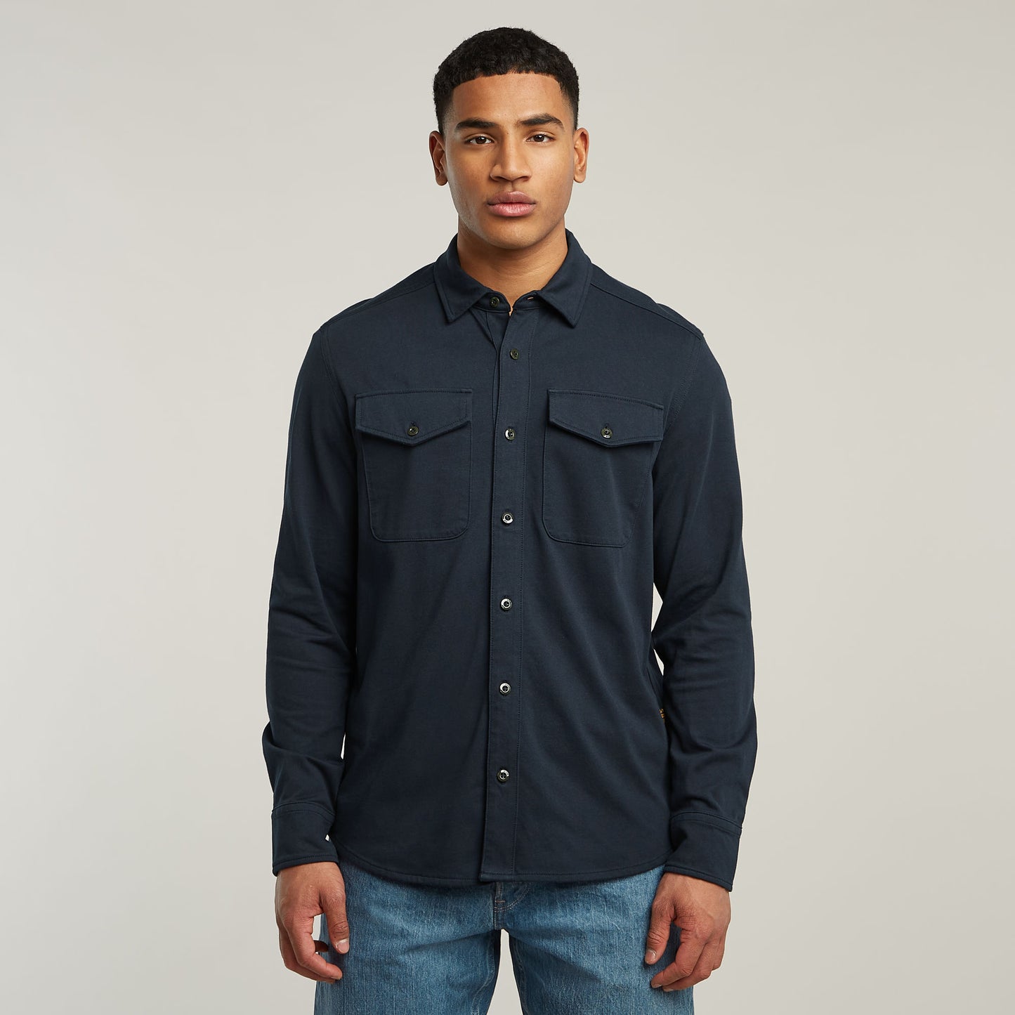 Camisa Jersey Marine Pockets