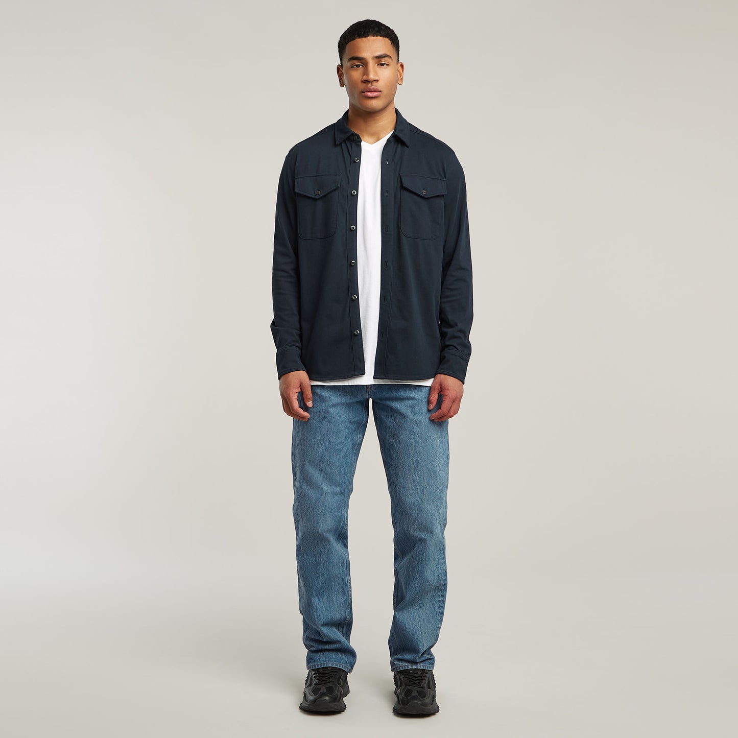 Camisa Jersey Marine Pockets