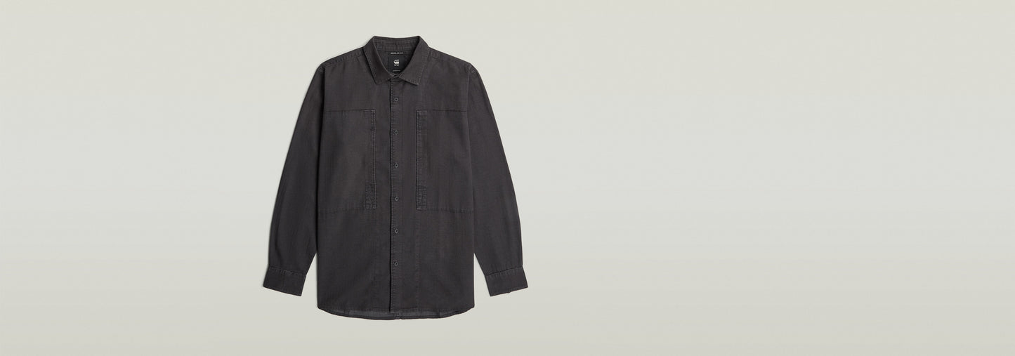 Camisa Panelled Pocket Regular