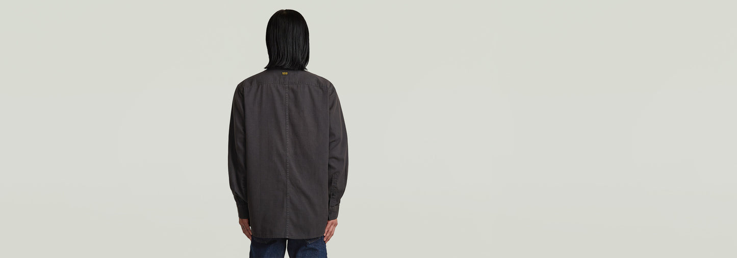 Camisa Panelled Pocket Regular