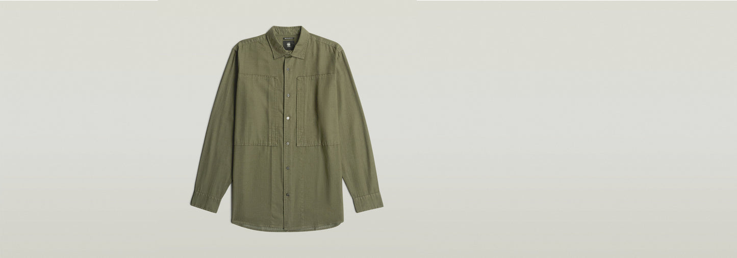 Camisa Panelled Pocket Regular