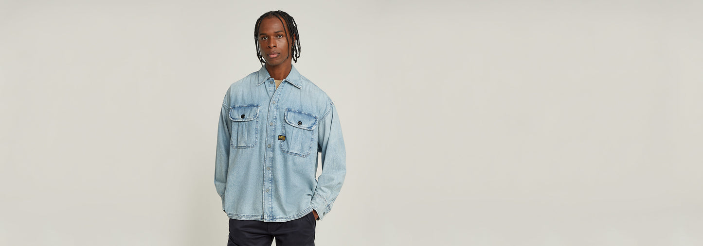 Camisa Pleated 2-Pocket Boxy