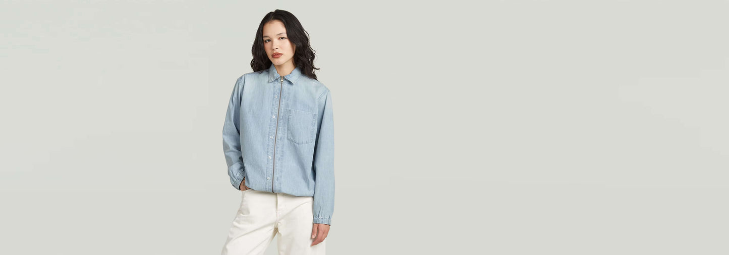 Camisa Relaxed Zip