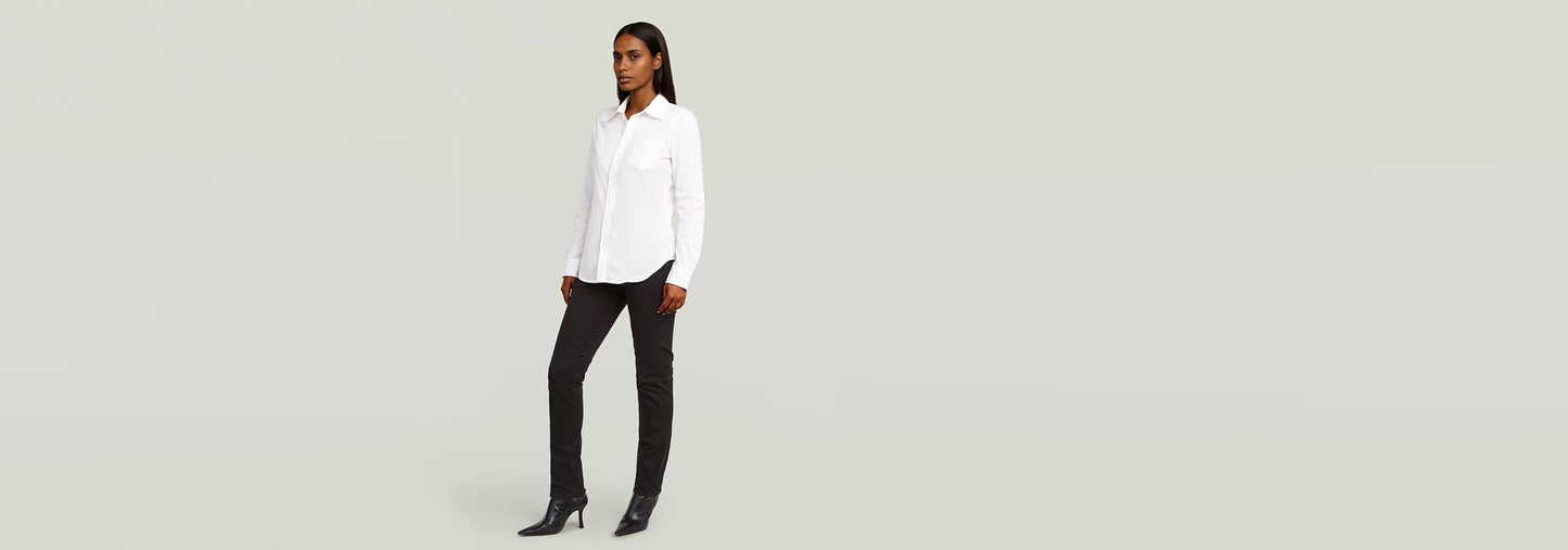 Camisa Slim Poplin Long Sleeve