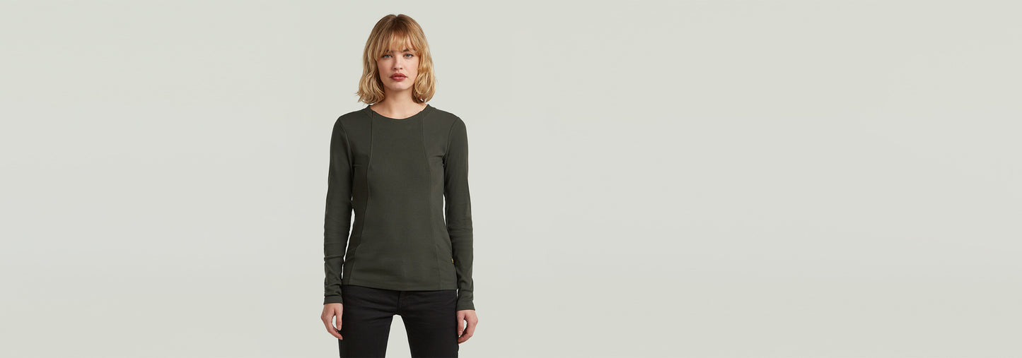 Camiseta A-Line Slim Rib