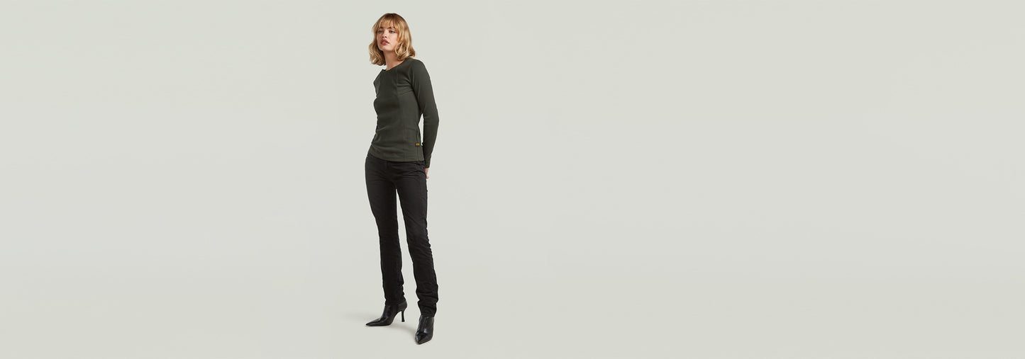 Camiseta A-Line Slim Rib