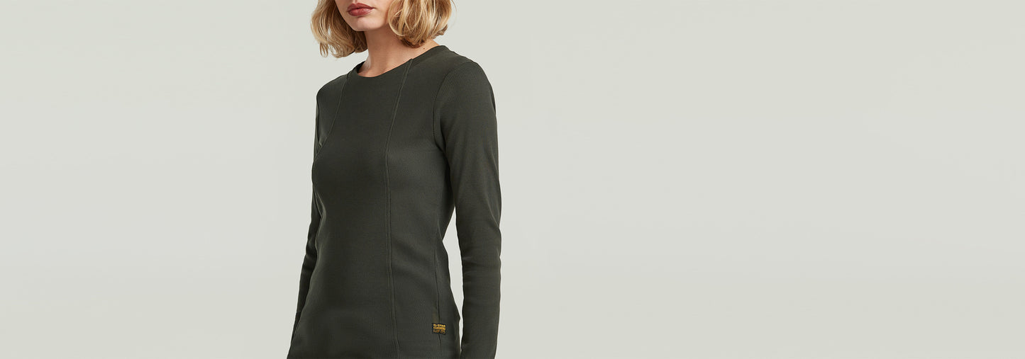 Camiseta A-Line Slim Rib