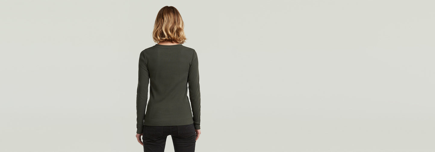 Camiseta A-Line Slim Rib