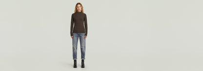 Camiseta A-Line Slim Rib Mock