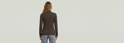 Camiseta A-Line Slim Rib Mock