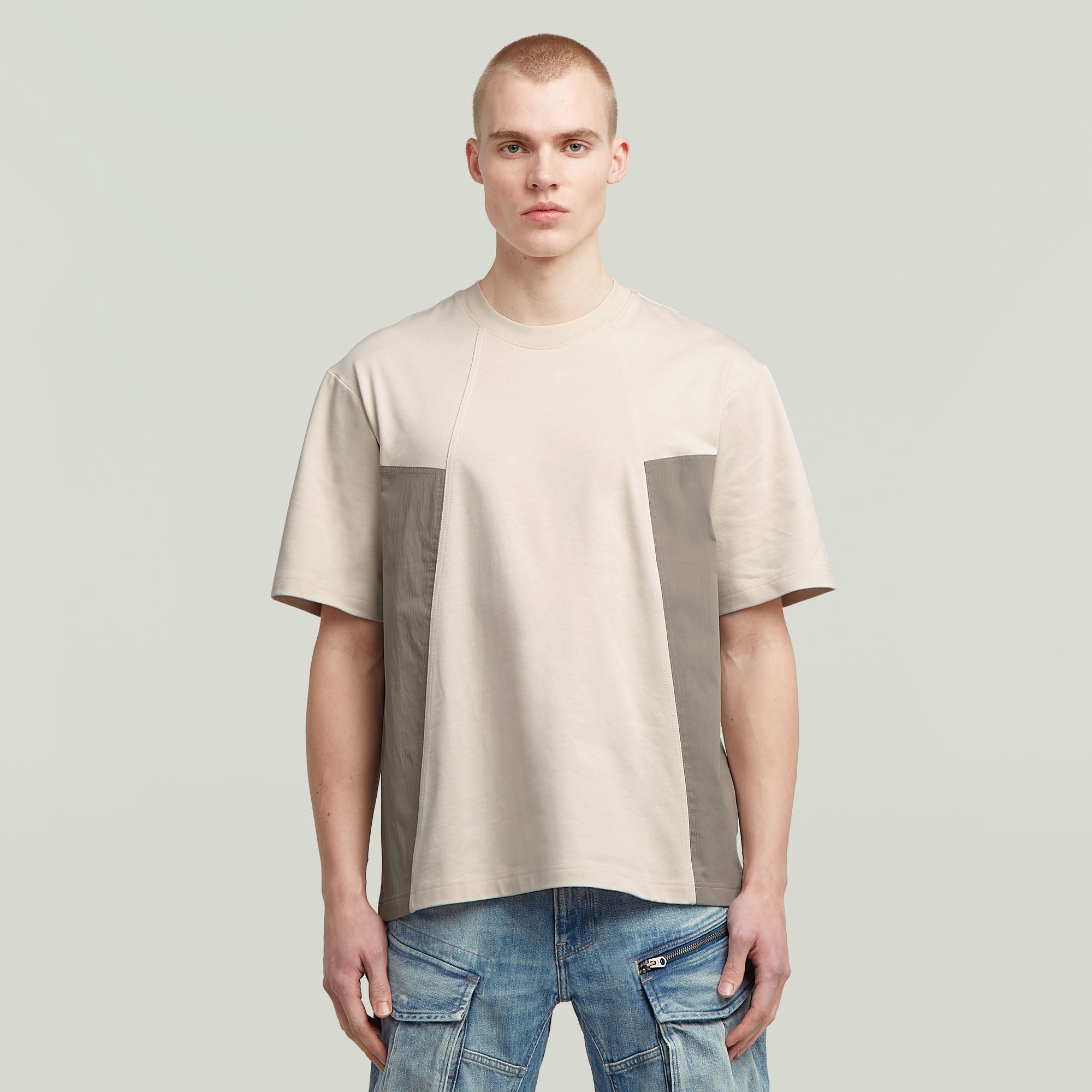 Camiseta A-Line Woven Mix Boxy