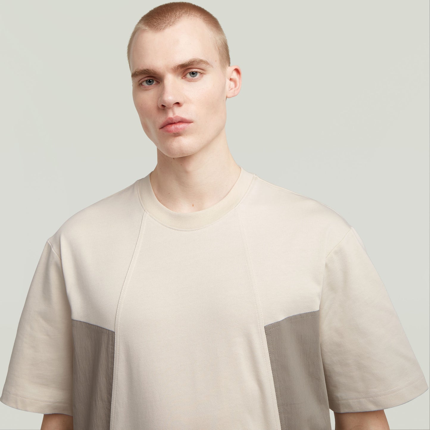 Camiseta A-Line Woven Mix Boxy