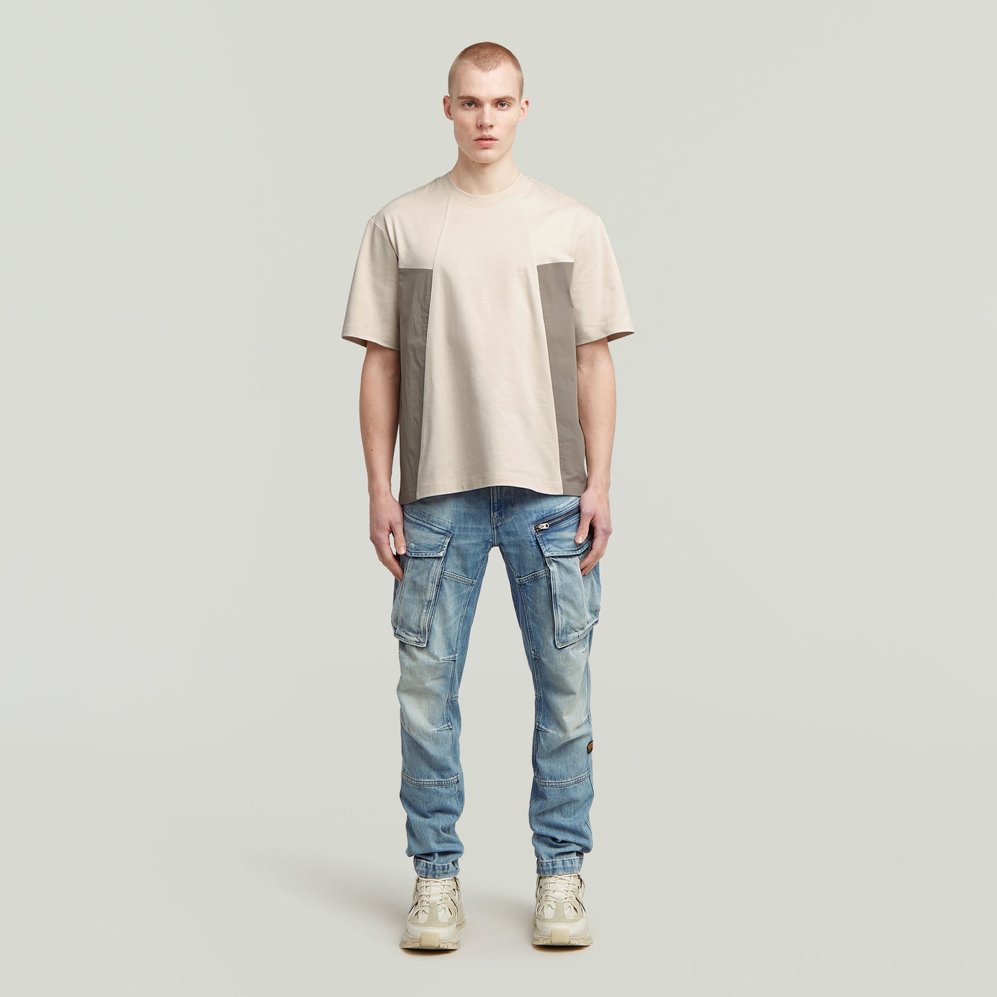 Camiseta A-Line Woven Mix Boxy