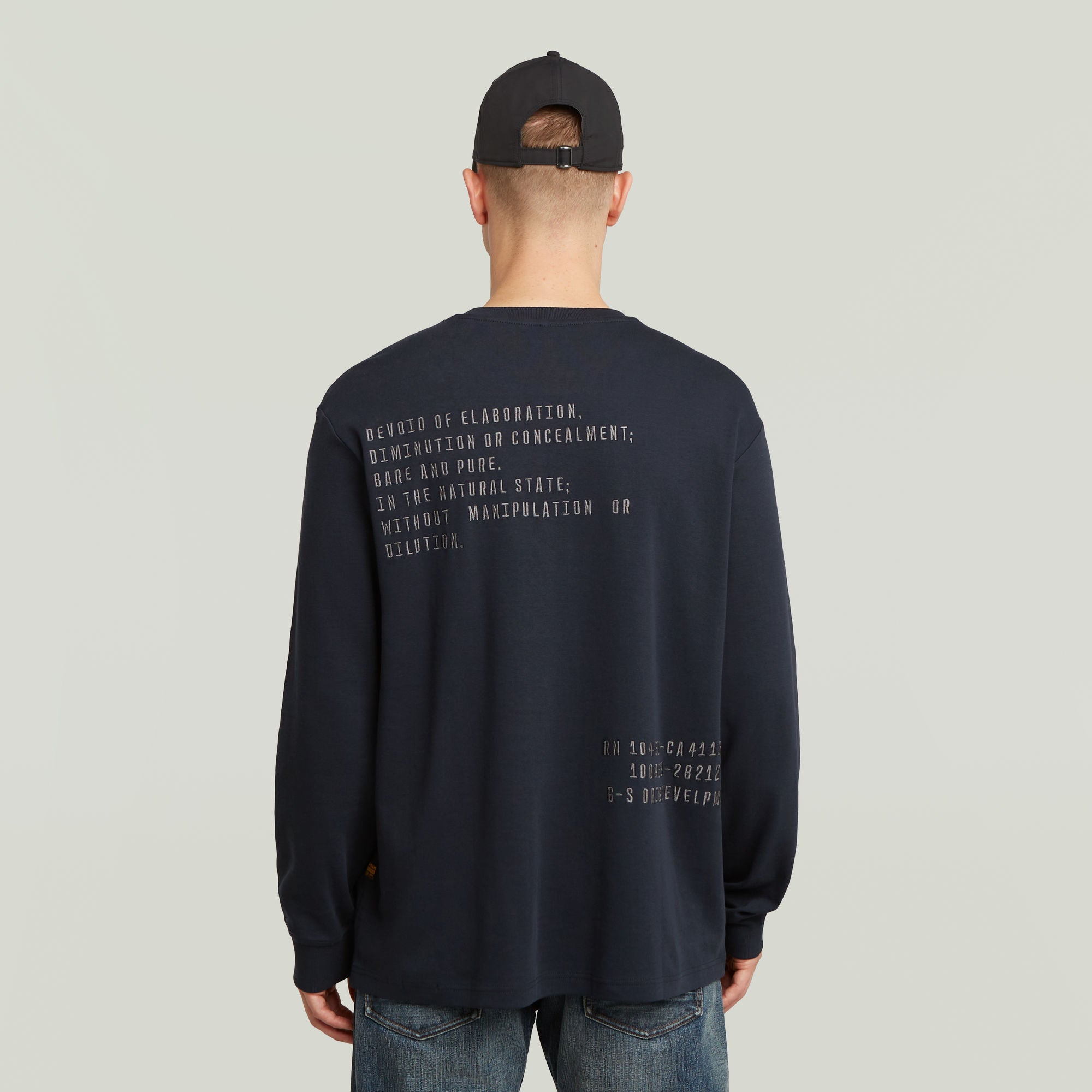 Camiseta Back Embro Text Loose
