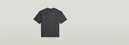 Camiseta Back Graphic Loose de algodón ecológico en color gris con corte suelto y escote redondo.