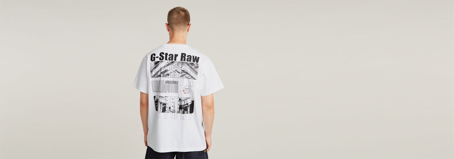 Camiseta Barcode Back Graphic Loose