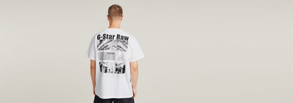 Camiseta Barcode Back Graphic Loose