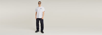 Camiseta Barcode Back Graphic Loose