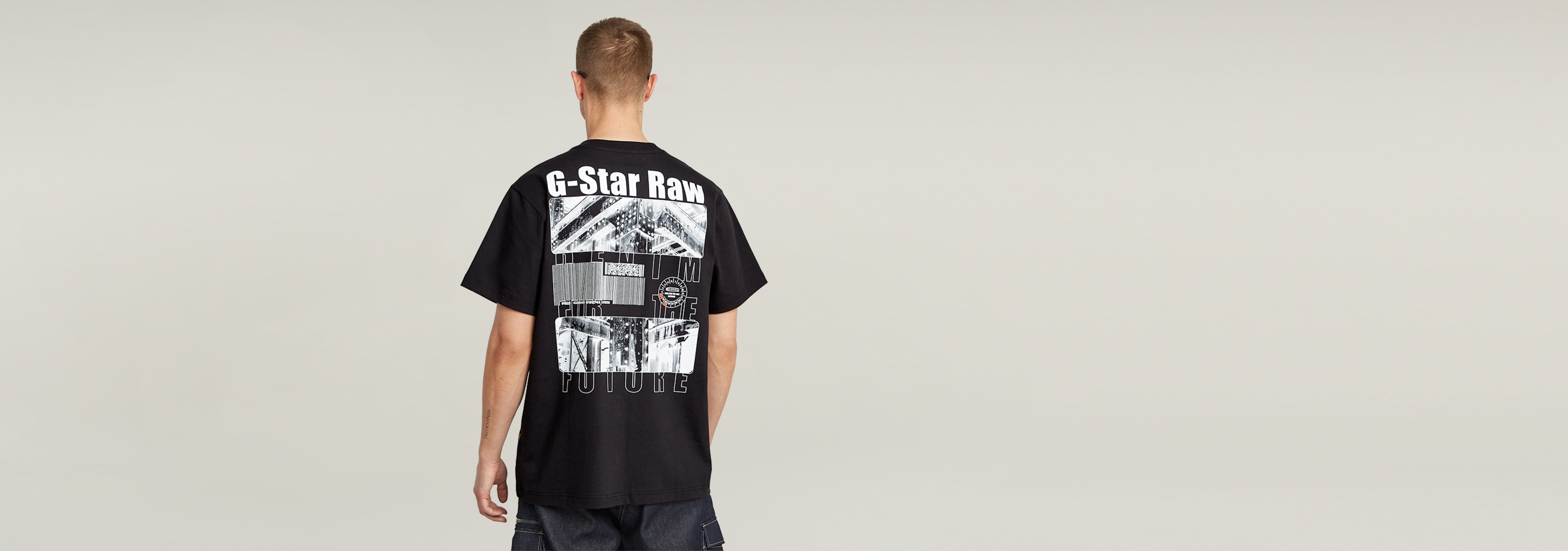 Camiseta Barcode Back Graphic Loose