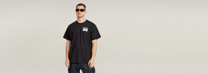 Camiseta Barcode Back Graphic Loose