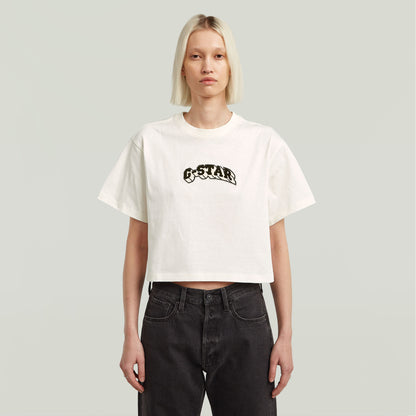 Camiseta Felt Logo Boxy